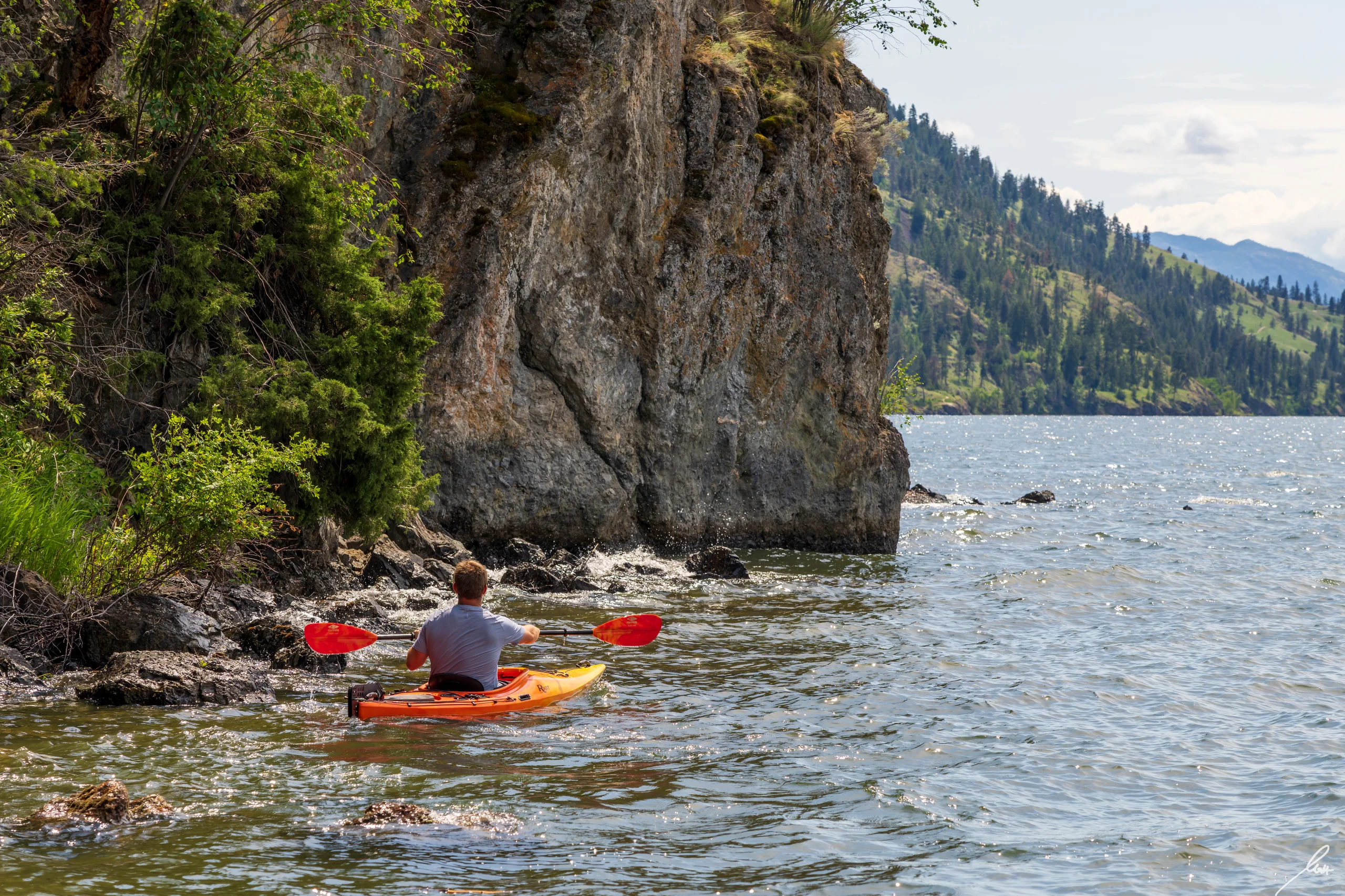 Kayaking on Okanagan Lake