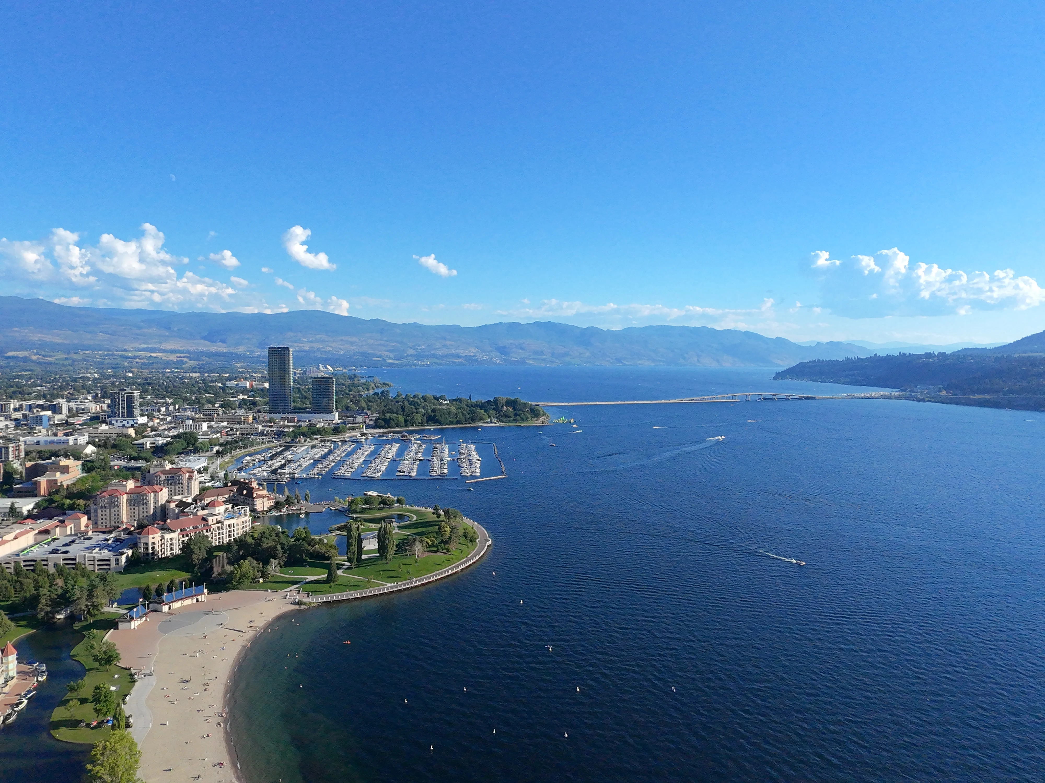 Kelowna aerial view